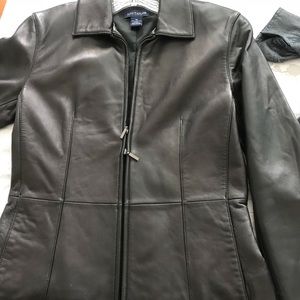 Leather Jacket by ANN TAYLOR EUC